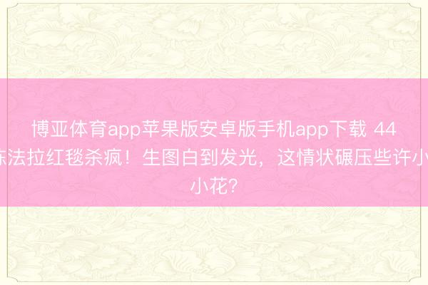 博亚体育app苹果版安卓版手机app下载 44岁陈法拉红毯杀疯！生图白到发光，这情状碾压些许小花？